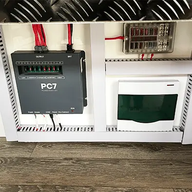 kotai off road caravan Electrical control room