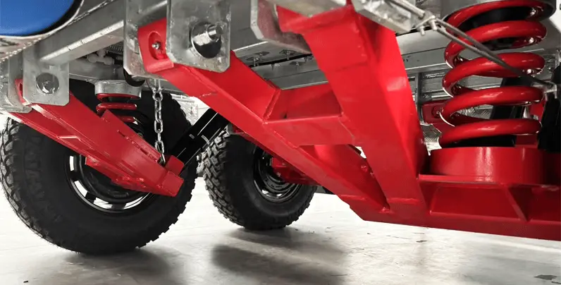 off road caravan Independent shock absorption – suitable for Australia