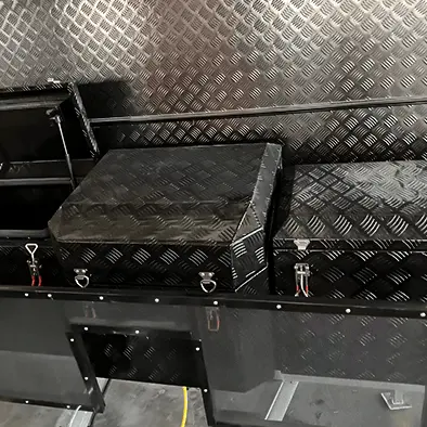 25ft off road travel trailer toolbox