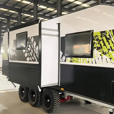 25ft off road caravan Side expansion wall