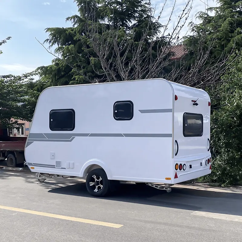 single axle on road travel trailer